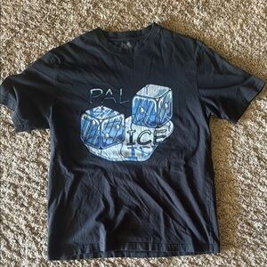 PALACE Black Tee with Blue Dice Design